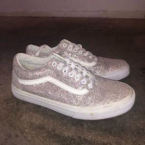 Authentic Vans glitter shoes for women size 8